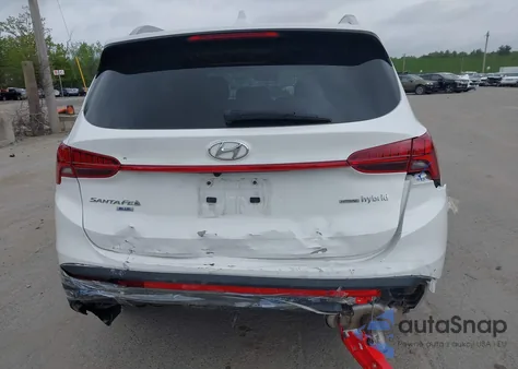 2023 Hyundai Santa Fe Hybrid Blue from USA, damaged, VIN 5NMS2DA18PH009010